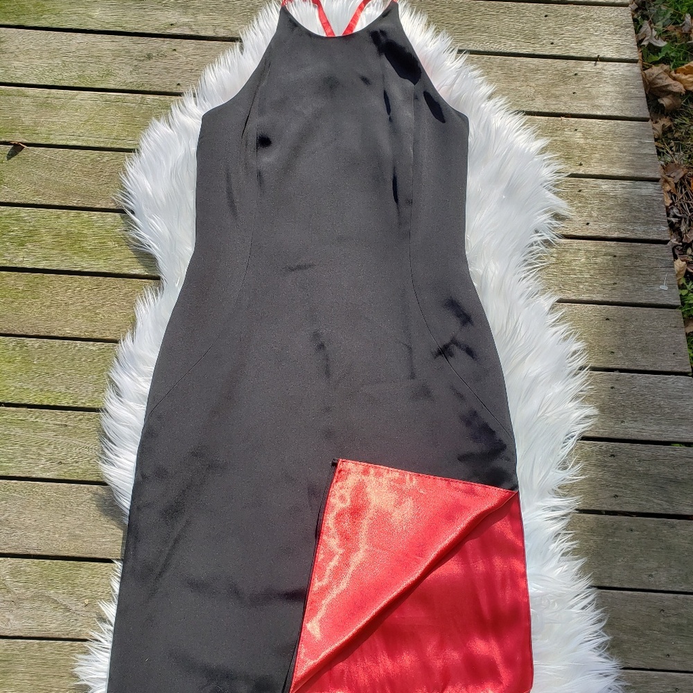 Flores + Flores Silk High Neck Dress